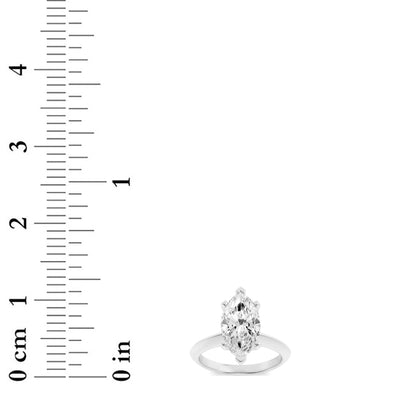 1CTW Marquise Lab-Grown Diamond Prong Knife Edge Shank Solitaire Engagement Ring 1 Stone