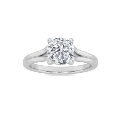 2CTW Round Lab-Grown Diamond Prong Split Shank Solitaire Engagement Ring 1 Stone