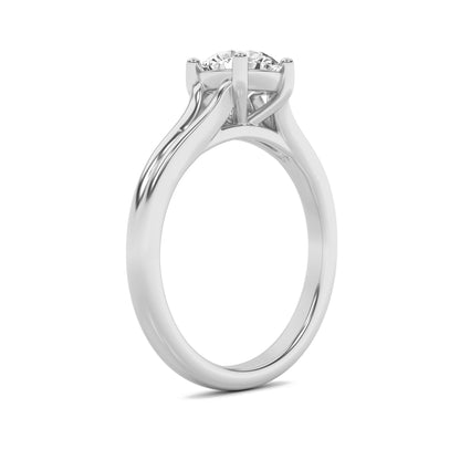 2CTW Round Lab-Grown Diamond Prong Split Shank Solitaire Engagement Ring 1 Stone