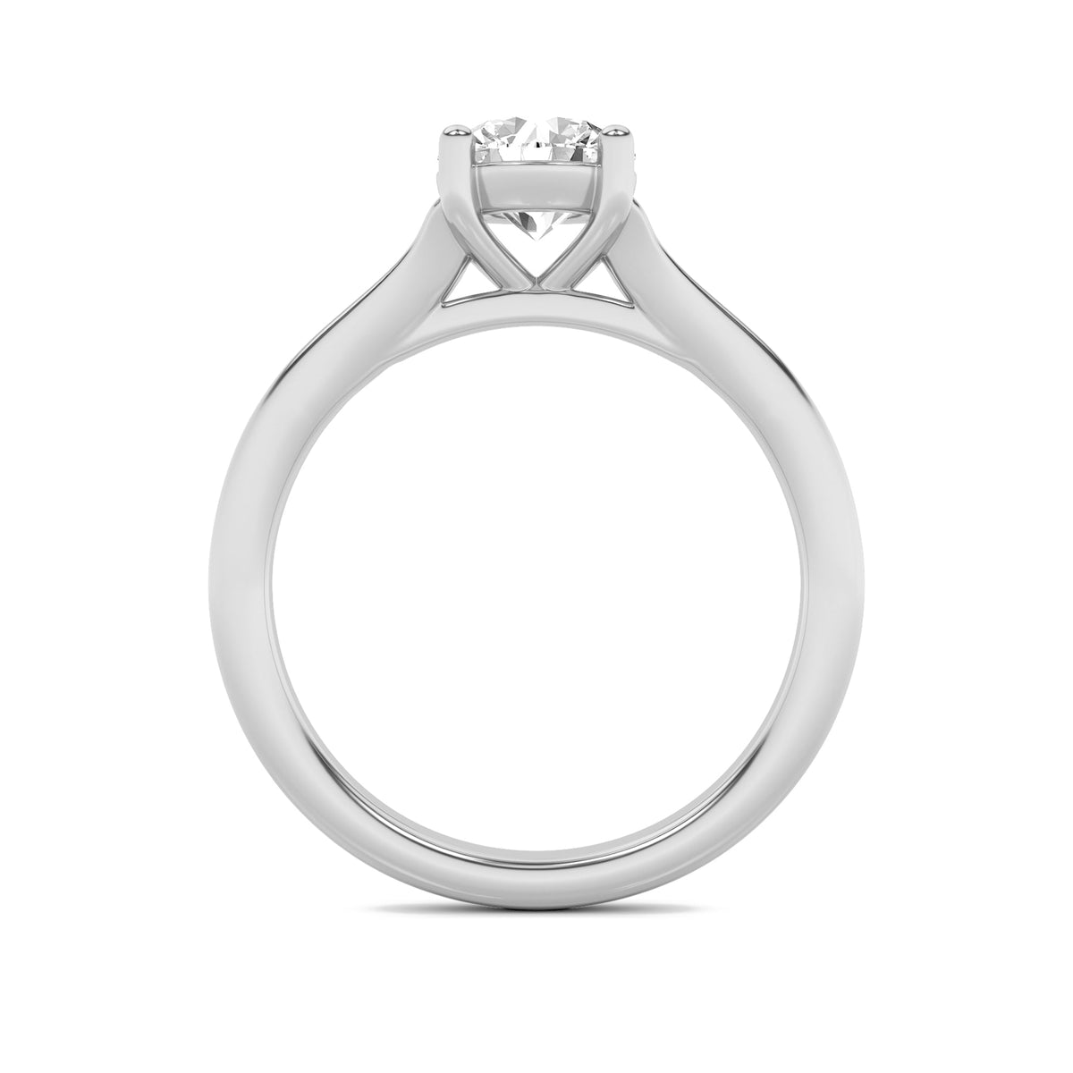 2CTW Round Lab-Grown Diamond Prong Split Shank Solitaire Engagement Ring 1 Stone