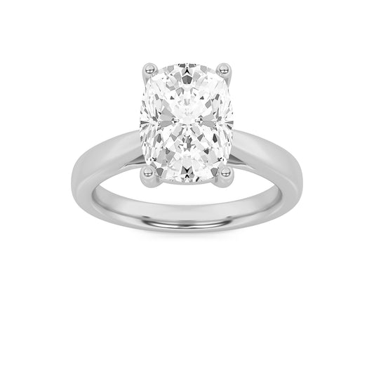 2CTW Elongated Cushion Lab-Grown Diamond Prong Classic Shank Solitaire Engagement Ring 1 Stone