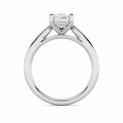2CTW Pear Lab-Grown Diamond Prong Classic Shank Solitaire Engagement Ring 1 Stone