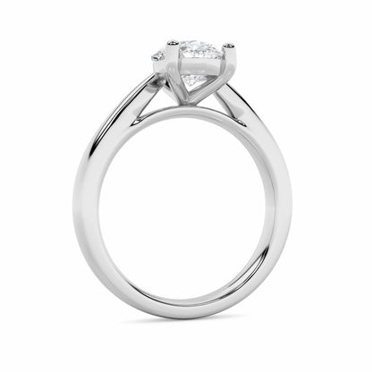 2CTW Pear Lab-Grown Diamond Prong Classic Shank Solitaire Engagement Ring 1 Stone
