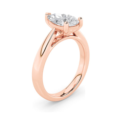 2CTW Pear Lab-Grown Diamond Prong Classic Shank Solitaire Engagement Ring 1 Stone