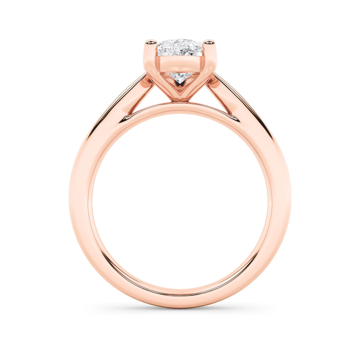 2CTW Pear Lab-Grown Diamond Prong Classic Shank Solitaire Engagement Ring 1 Stone