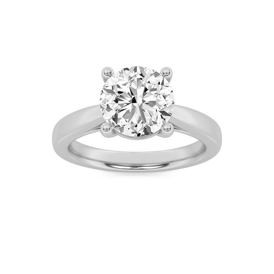 2CTW Round Lab-Grown Diamond Prong Classic Shank Solitaire Engagement Ring 1 Stone