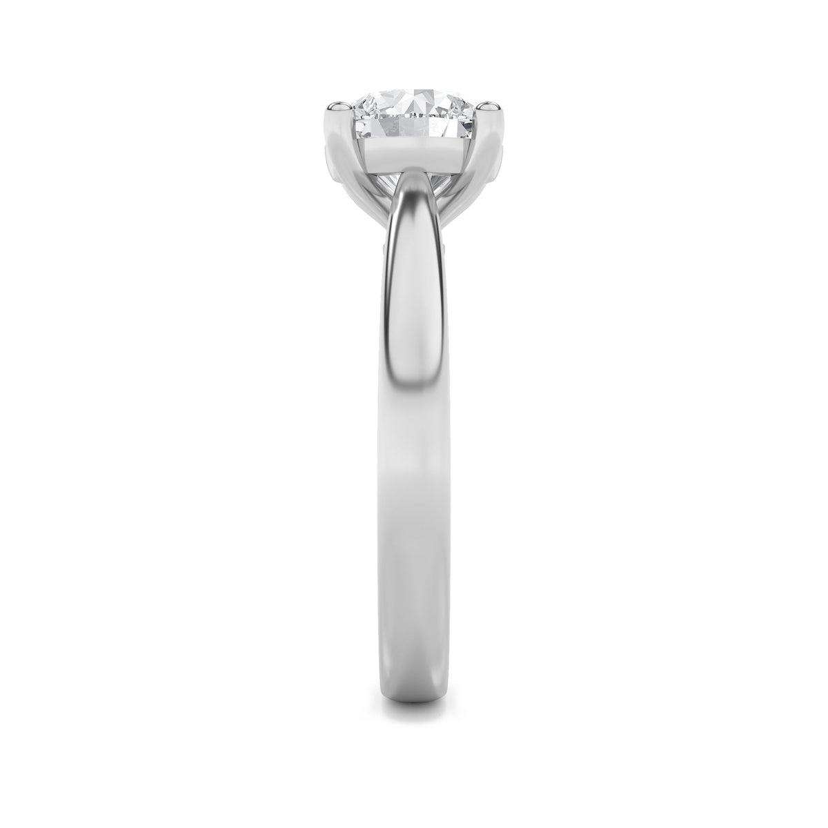 2CTW Round Lab-Grown Diamond Prong Classic Shank Solitaire Engagement Ring 1 Stone