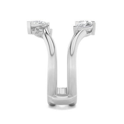 1CTW Marquise Lab-Grown Diamond Insert Jacket Ring 4 Stones