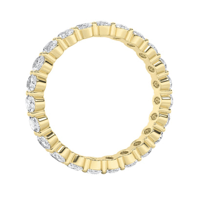 2.75CTW Oval Lab-Grown Diamond Split Prong Eternity Ring 22 Stones