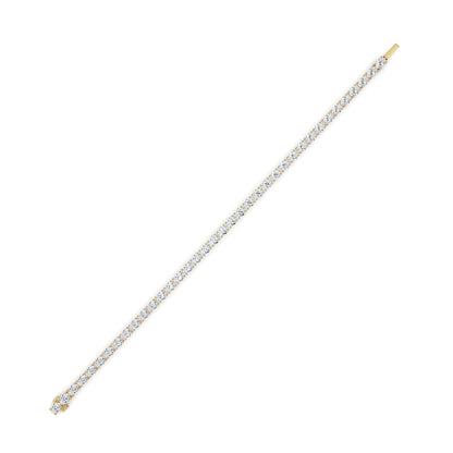 7CTW Oval Lab-Grown Diamond Prong Tennis Bracelet 38 Stones