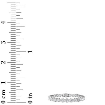 6CTW Round Lab-Grown Diamond Prong Tennis Bracelet 40 Stones