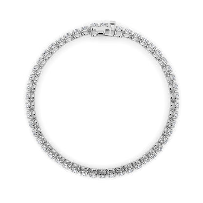 8CTW Round Lab-Grown Diamond Prong Tennis Bracelet 37 Stones