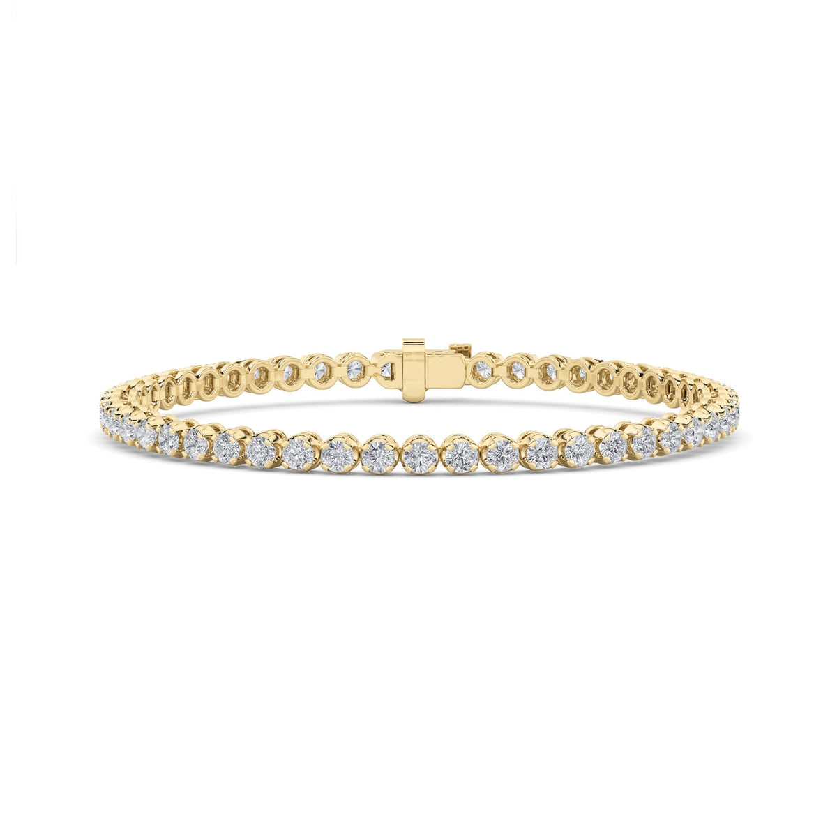 8CTW Round Lab-Grown Diamond Prong Tennis Bracelet 37 Stones