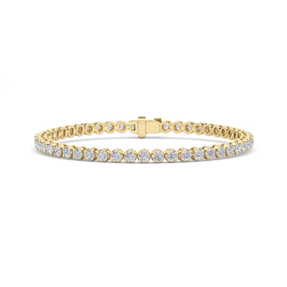 8CTW Round Lab-Grown Diamond Prong Tennis Bracelet 37 Stones