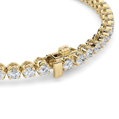 8CTW Round Lab-Grown Diamond Prong Tennis Bracelet 37 Stones