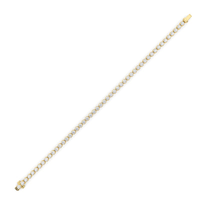 8CTW Round Lab-Grown Diamond Prong Tennis Bracelet 37 Stones