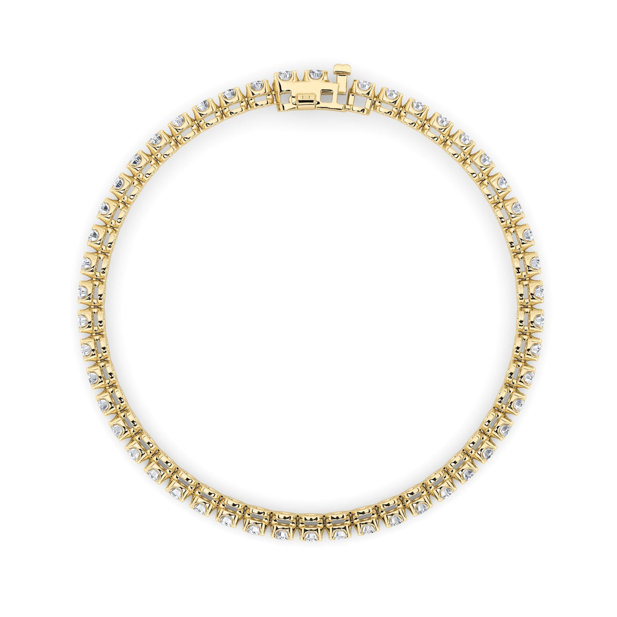 8CTW Round Lab-Grown Diamond Prong Tennis Bracelet 37 Stones