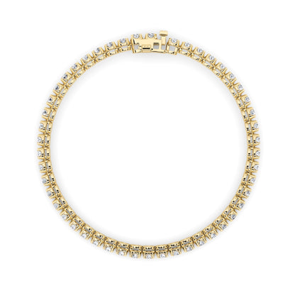 8CTW Round Lab-Grown Diamond Prong Tennis Bracelet 37 Stones