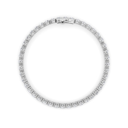 9CTW Round Lab-Grown Diamond Prong Tennis Bracelet 46 Stones