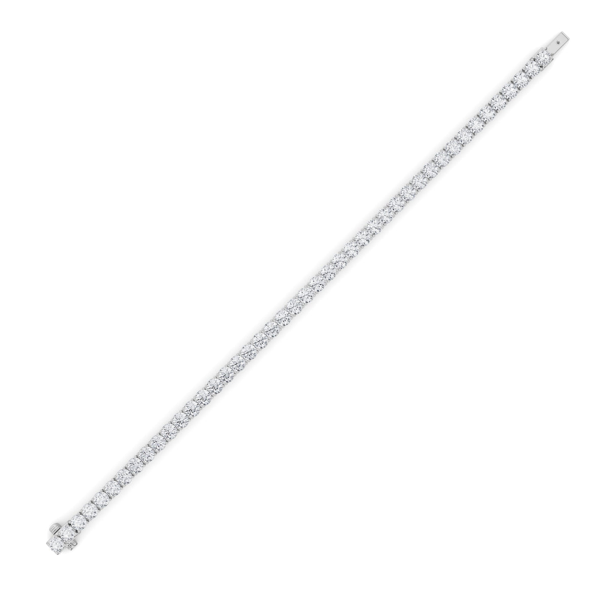 9CTW Round Lab-Grown Diamond Prong Tennis Bracelet 46 Stones