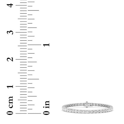 9CTW Round Lab-Grown Diamond Prong Tennis Bracelet 46 Stones