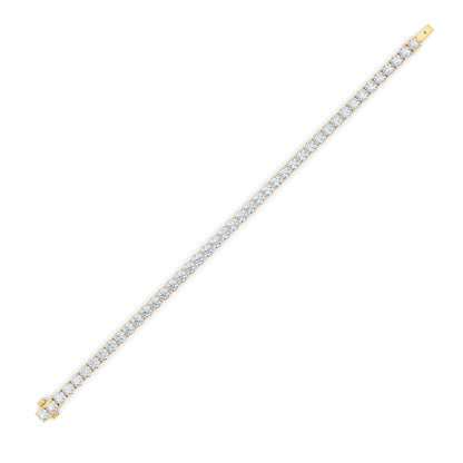 9CTW Round Lab-Grown Diamond Prong Tennis Bracelet 46 Stones