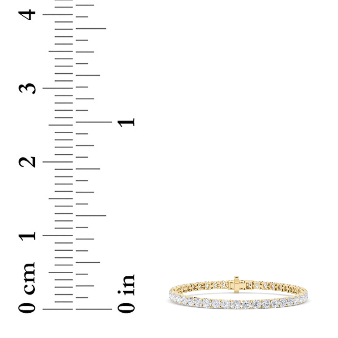 9CTW Round Lab-Grown Diamond Prong Tennis Bracelet 46 Stones