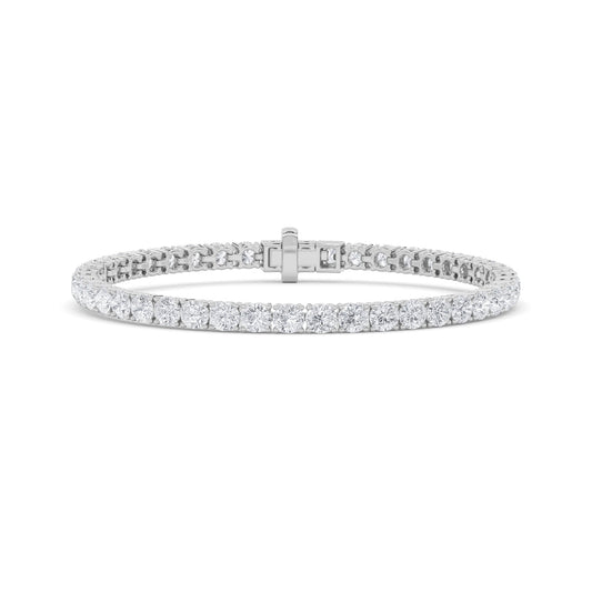 9.5CTW Round Lab-Grown Diamond Prong Bracelet 48 Stones