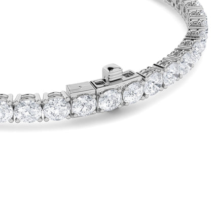 9.5CTW Round Lab-Grown Diamond Prong Bracelet 48 Stones
