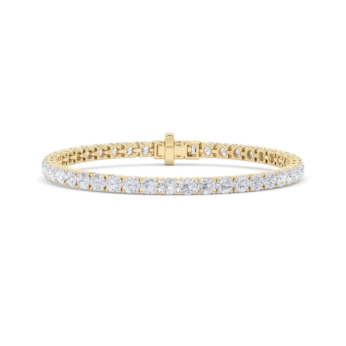 9.5CTW Round Lab-Grown Diamond Prong Bracelet 48 Stones