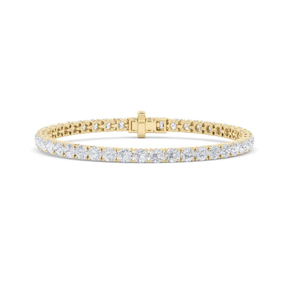 9.5CTW Round Lab-Grown Diamond Prong Bracelet 48 Stones