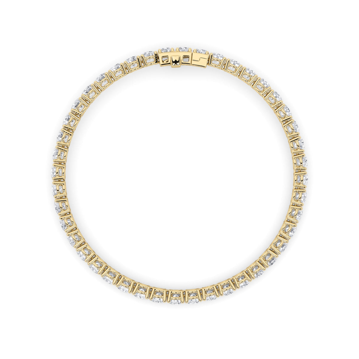 9.5CTW Round Lab-Grown Diamond Prong Bracelet 48 Stones