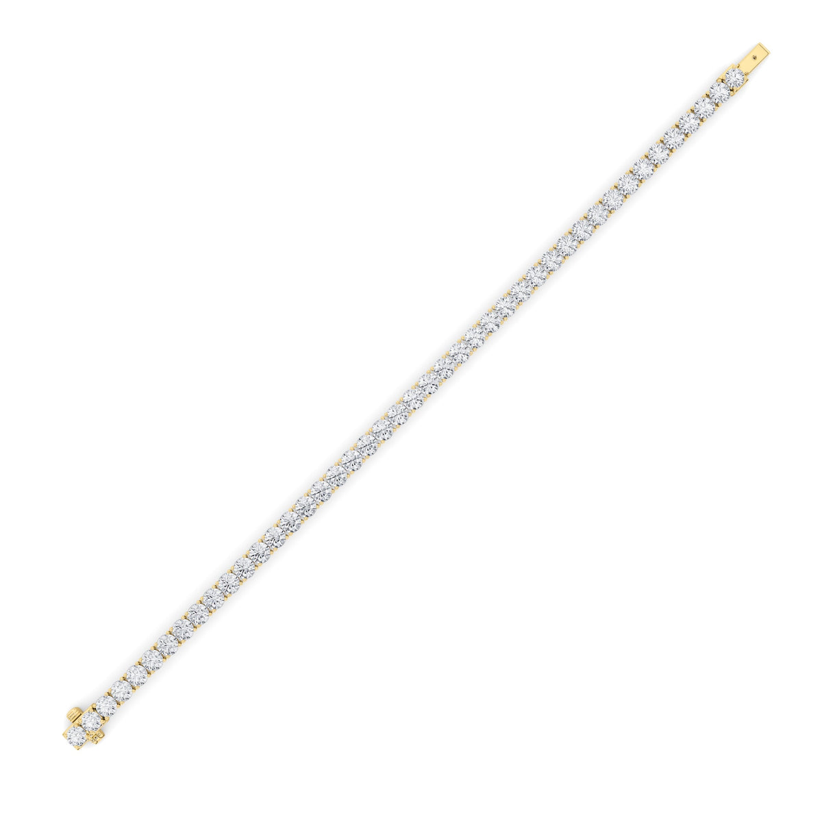 9.5CTW Round Lab-Grown Diamond Prong Bracelet 48 Stones