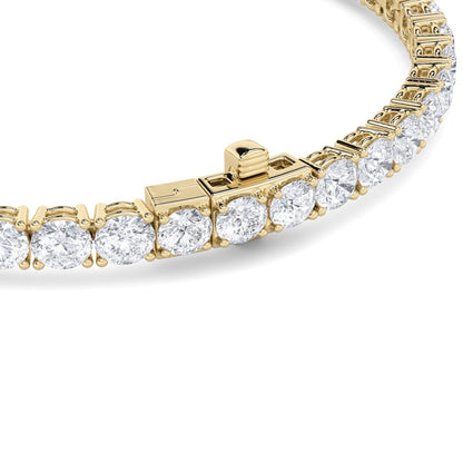 9.5CTW Round Lab-Grown Diamond Prong Bracelet 48 Stones