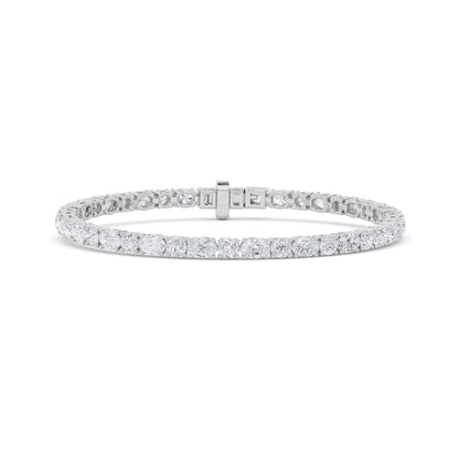 6.75CTW Oval Lab-Grown Diamond Prong Bracelet 42 Stones