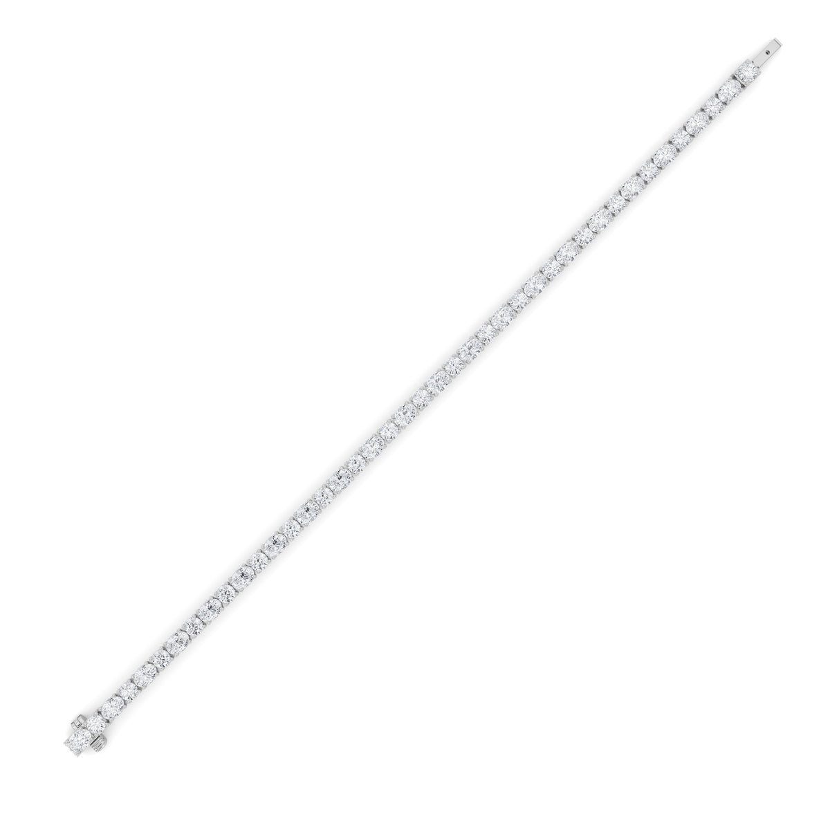 6.75CTW Oval Lab-Grown Diamond Prong Bracelet 42 Stones