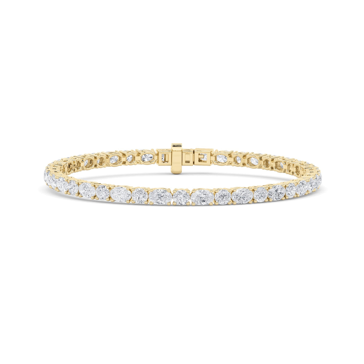 6.75CTW Oval Lab-Grown Diamond Prong Bracelet 42 Stones