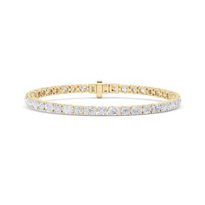 6.75CTW Oval Lab-Grown Diamond Prong Bracelet 42 Stones