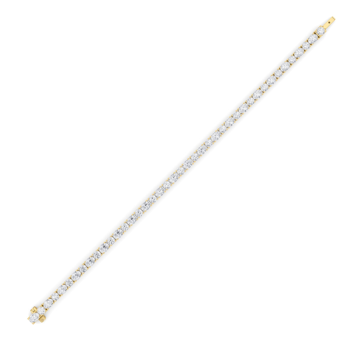 6.75CTW Oval Lab-Grown Diamond Prong Bracelet 42 Stones