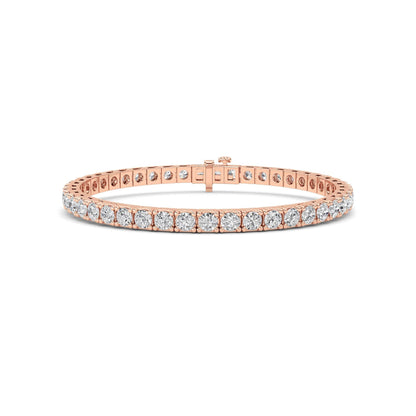 10CTW Round Lab-Grown Diamond Prong Bracelet 44 Stones