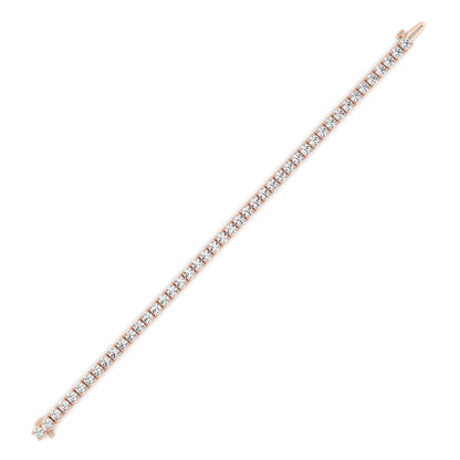10CTW Round Lab-Grown Diamond Prong Bracelet 44 Stones