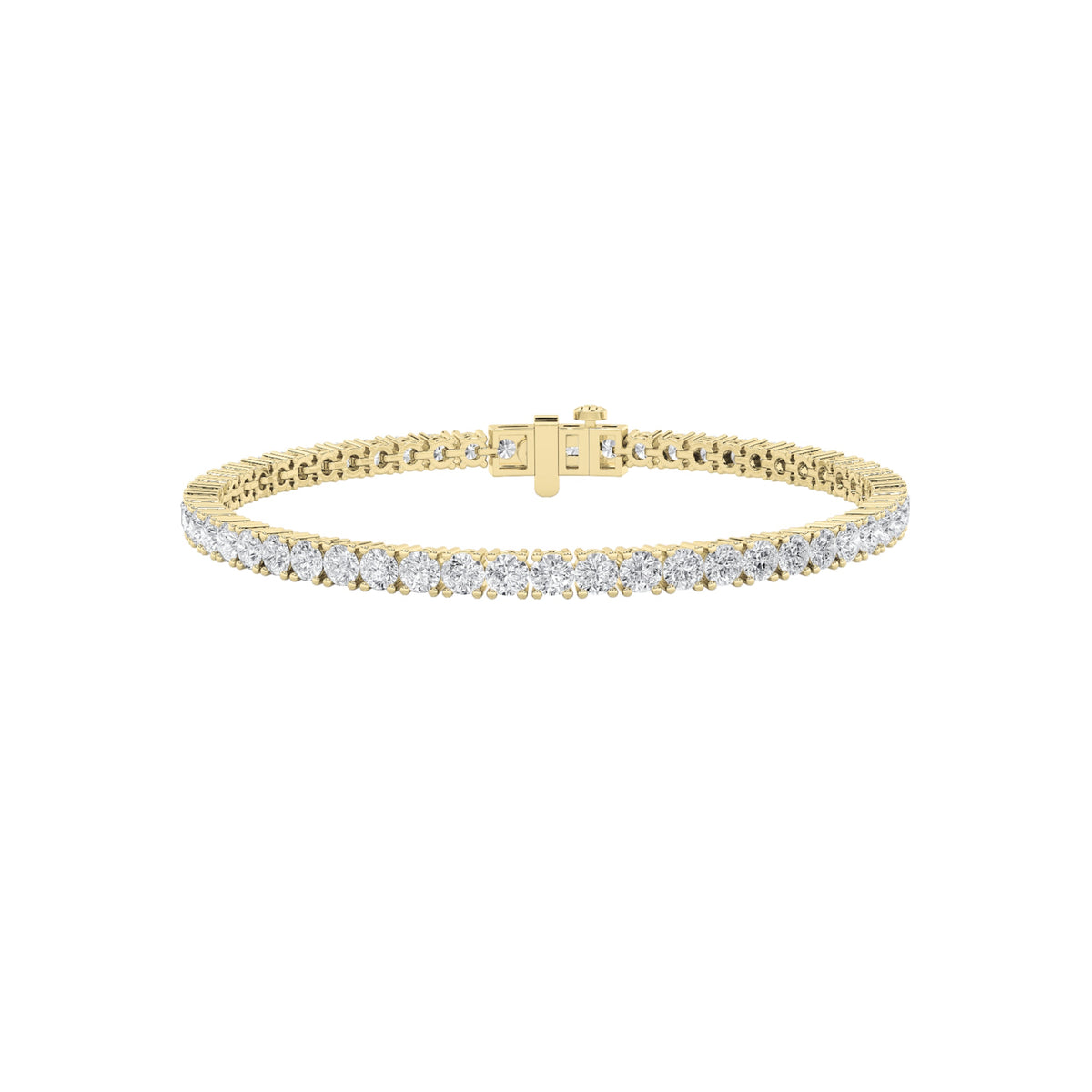 5CTW Round Lab-Grown Diamond Bracelet 57 Stones
