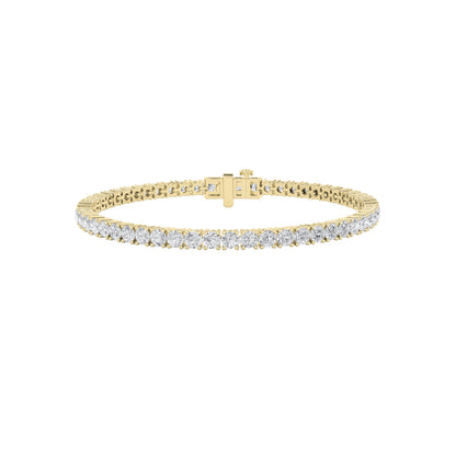5CTW Round Lab-Grown Diamond Bracelet 57 Stones
