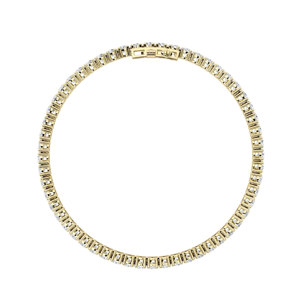 5CTW Round Lab-Grown Diamond Bracelet 57 Stones