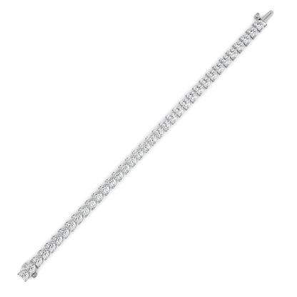 18CTW Heart Lab-Grown Diamond Prong Bracelet 36 Stones