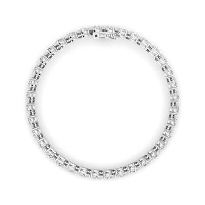 18CTW Heart Lab-Grown Diamond Prong Bracelet 36 Stones