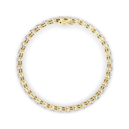 18CTW Heart Lab-Grown Diamond Prong Bracelet 36 Stones