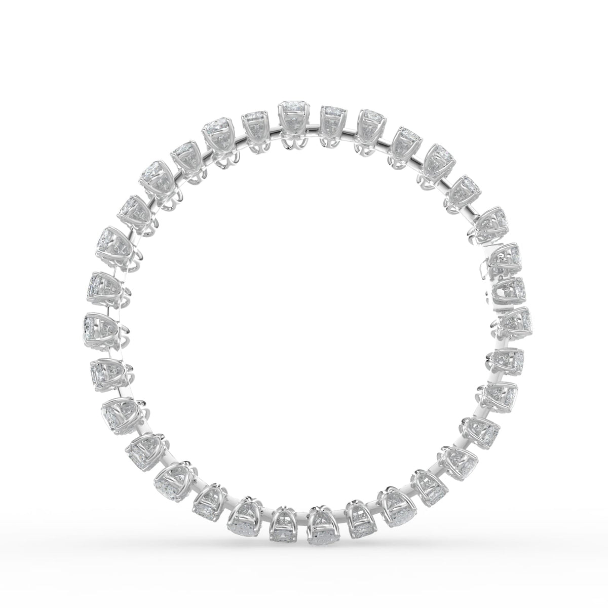 34.5CTW Mix Lab-Grown Diamond Prong Bracelet 105 Stones