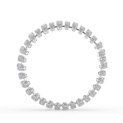 34.5CTW Mix Lab-Grown Diamond Prong Bracelet 105 Stones
