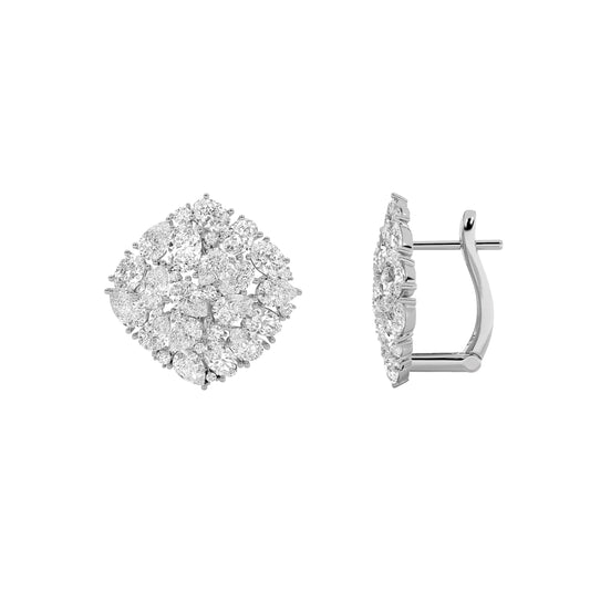 6CTW Oval Lab-Grown Diamond Fashion Earrings 62 Stones